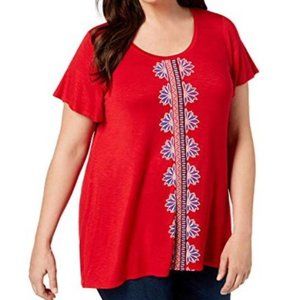 ⭐️⭐️STYLE & CO EMBROIDERED TOP